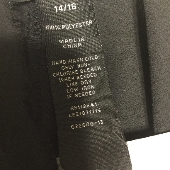 LANE BRYANT sz 14/16 Blouse Sleeveless Fancy Silver Highly Embellished Black - Picture 6 of 6